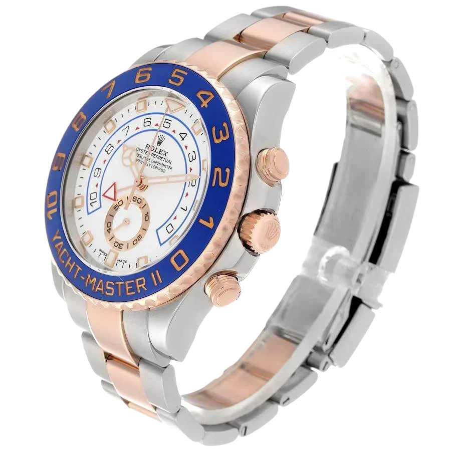 Yachtmaster II 44mm Steel Rose Gold Mens Watch 116681