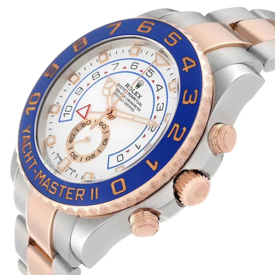 Yachtmaster II 44mm Steel Rose Gold Mens Watch 116681