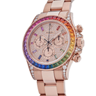 Daytona 116595RBOW Rainbow Rose Gold Pave Diamond Dial Sapphire Bezel