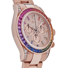 Daytona 116595RBOW Rainbow Rose Gold Pave Diamond Dial Sapphire Bezel