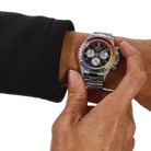 Daytona 40mm 116599RBOW Rainbow White Gold Black Dial