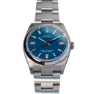 Oyster Perpetual 41mm Stainless Steel Med Blue Dial Men Watch 134300-0009 New 2025
